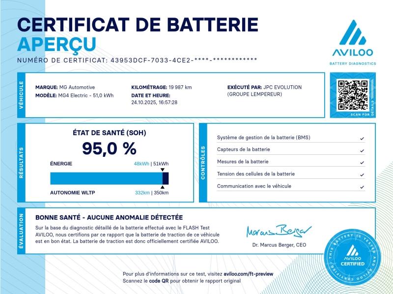 Image MG MOTOR MG4 EV 170ch - 51kWh MY23