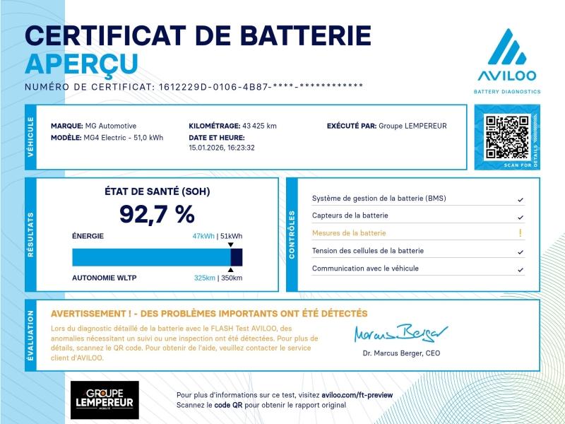 Image MG MOTOR MG4 EV 170ch - 51kWh
