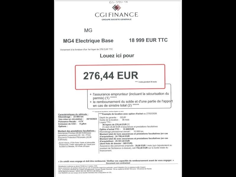 Image MG MOTOR MG4 EV 170ch - 51kWh MY23