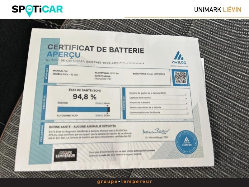 Image FIAT 500 3+1 e 118ch Icône Plus (step1) 2021