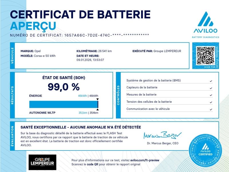 Image OPEL Corsa Electric 136ch GS