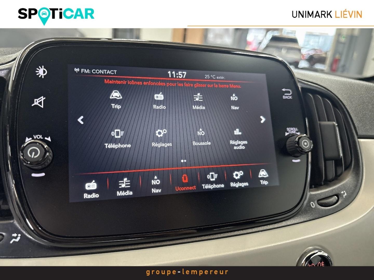 Image FIAT 500 1.2 8v 69ch Eco Pack Lounge 109g