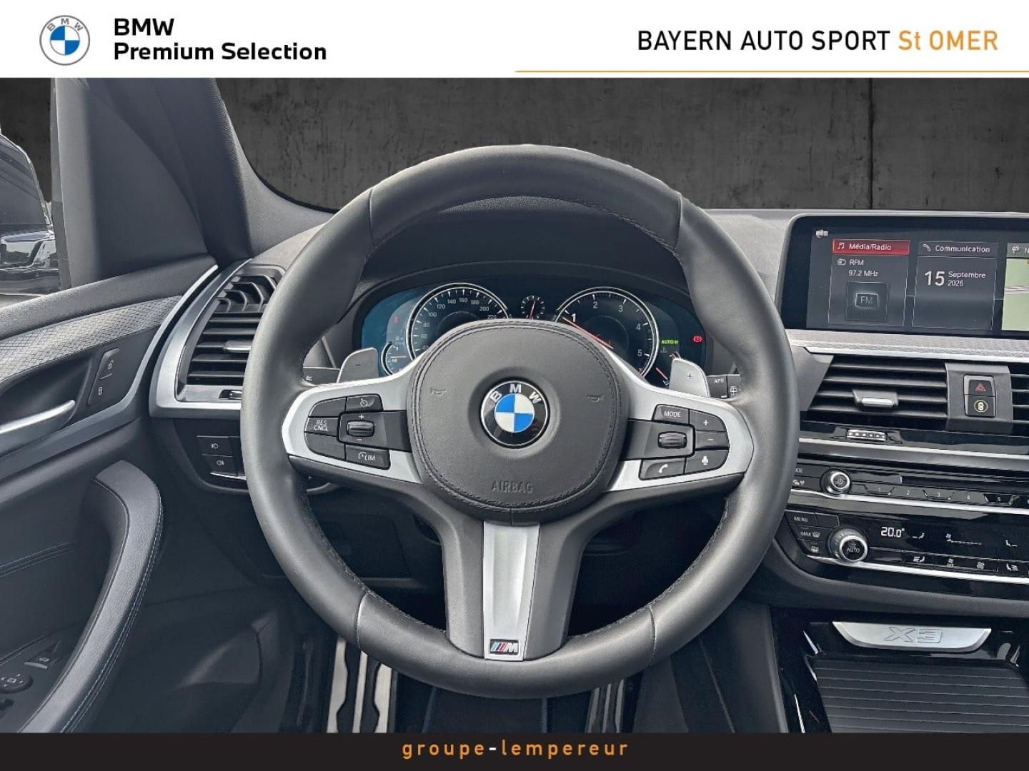 Image BMW X3 xDrive20dA 190ch  M Sport