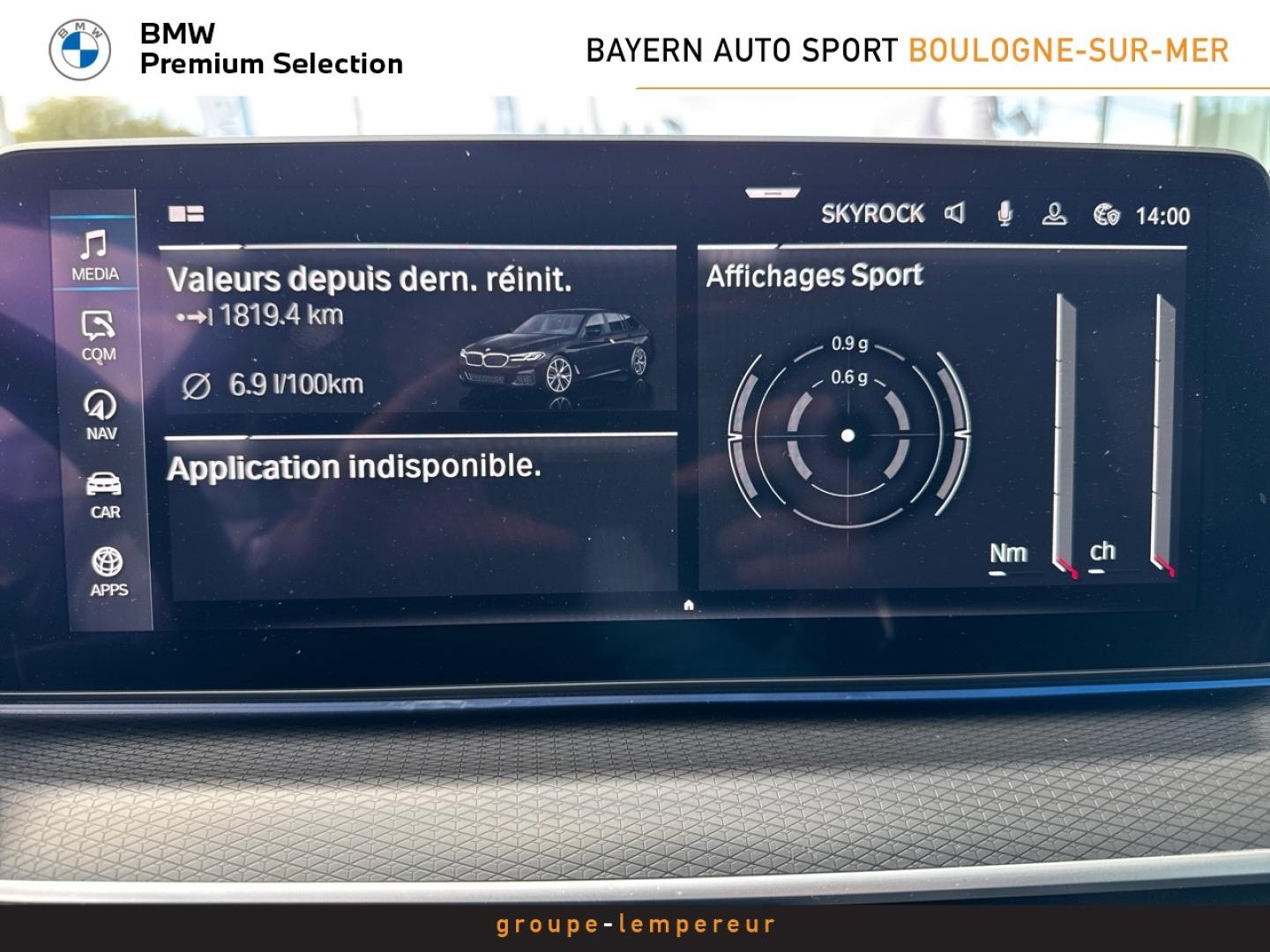 Image BMW Série 5 Touring 530eA xDrive 292ch M Sport Steptronic 10cv