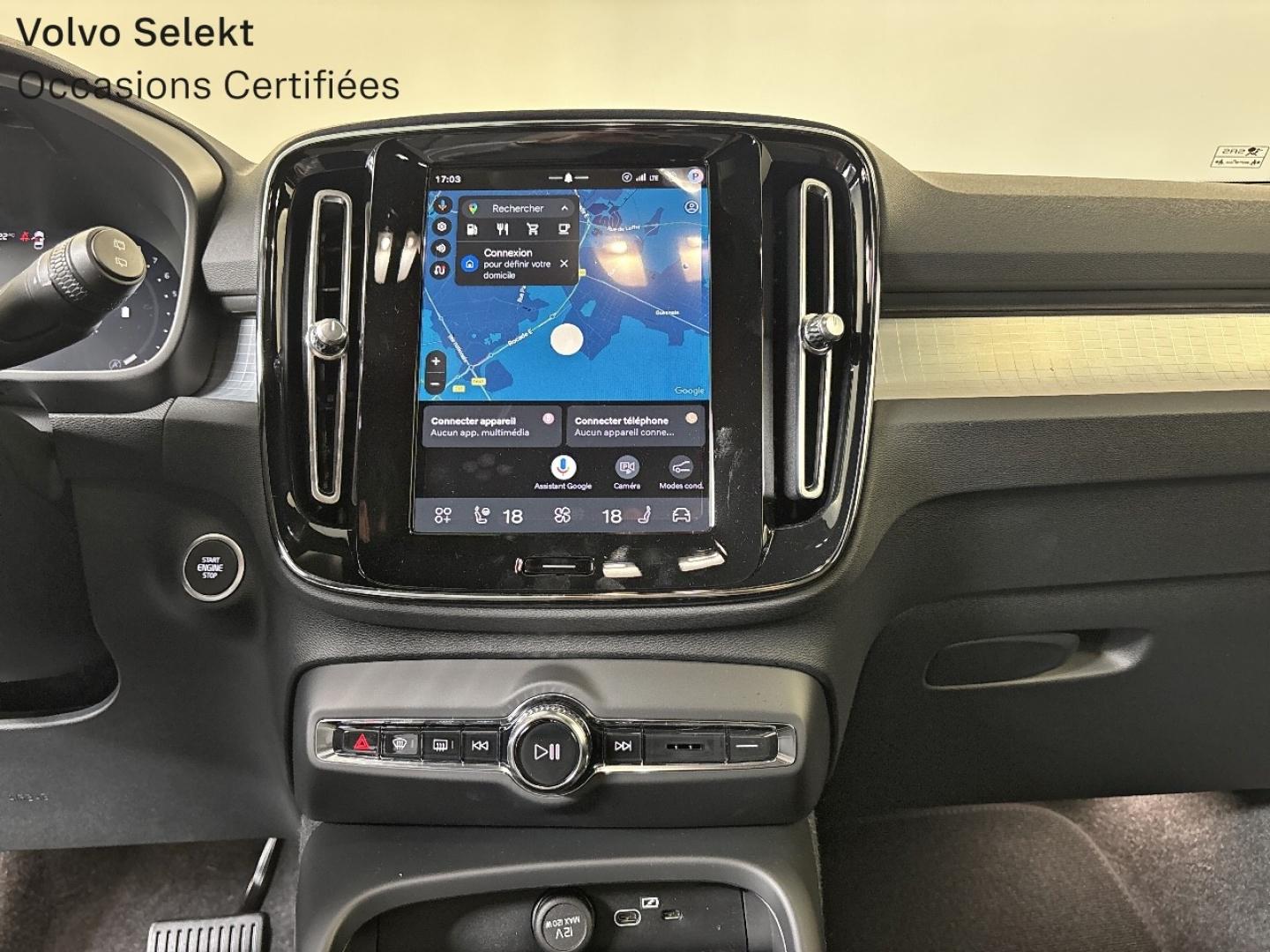 Image VOLVO XC40 B3 163ch Black Edition DCT 7