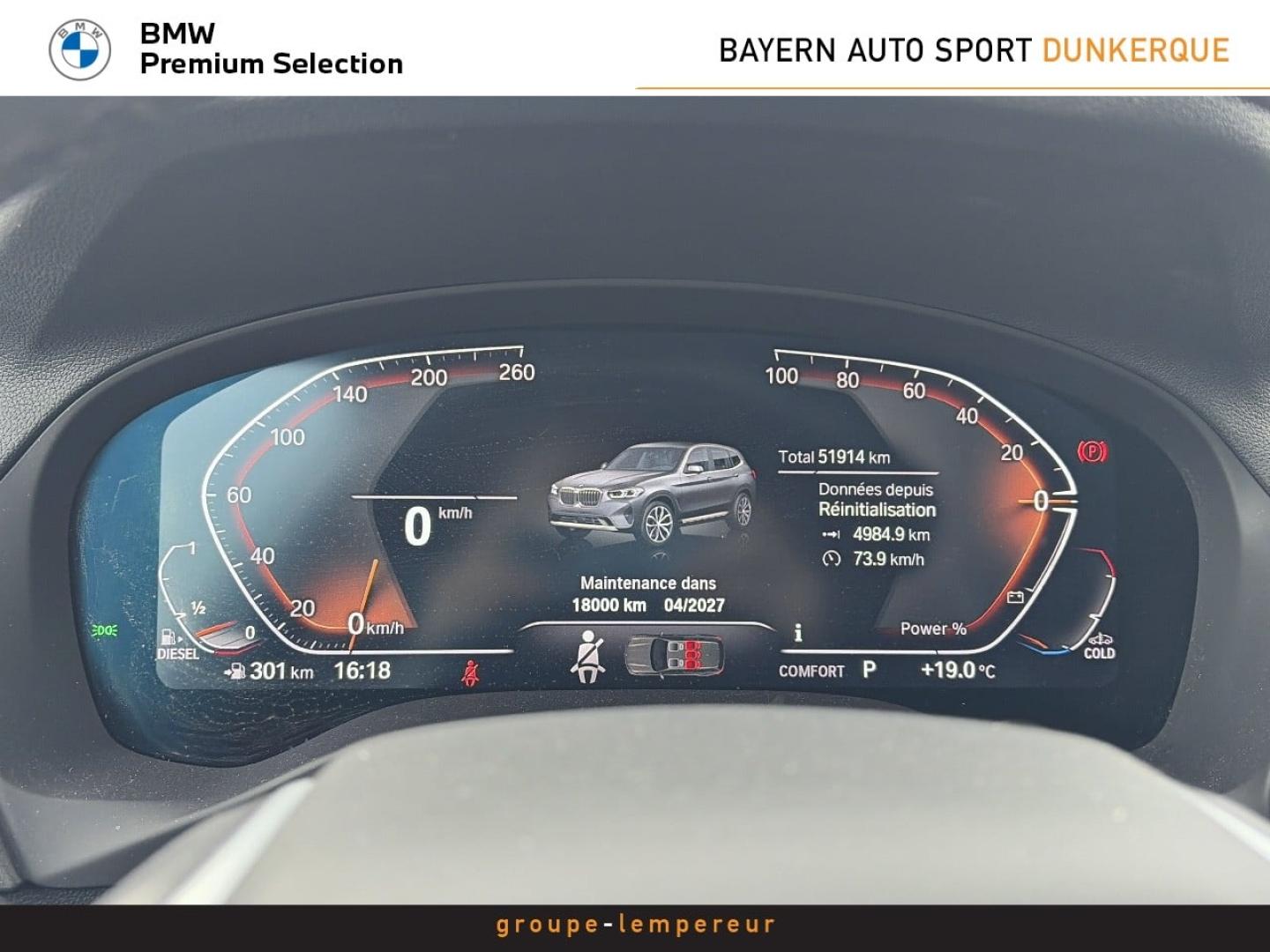 Image BMW X3 sDrive18d 150ch xLine