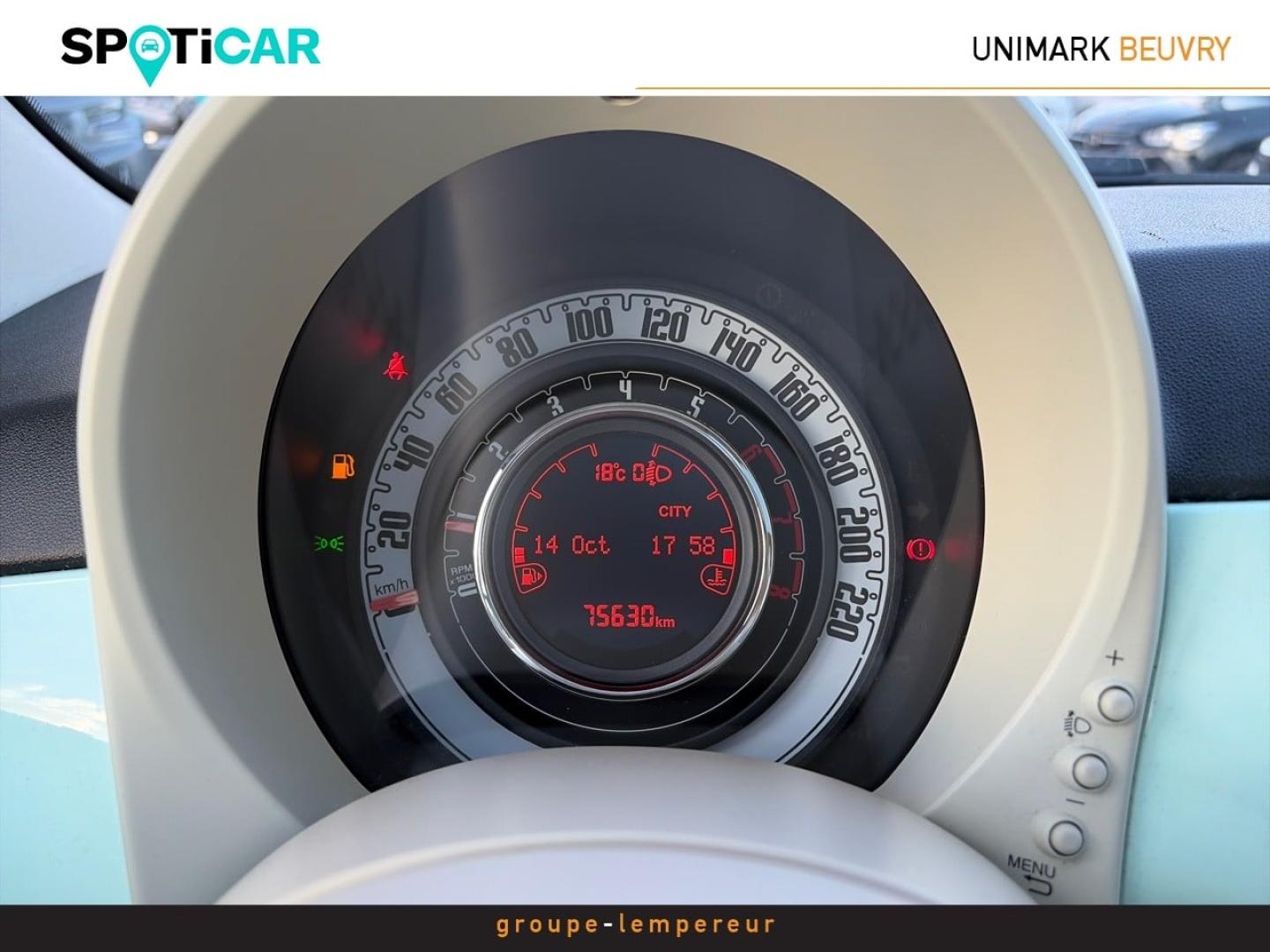 Image FIAT 500 1.2 8v 69ch Lounge