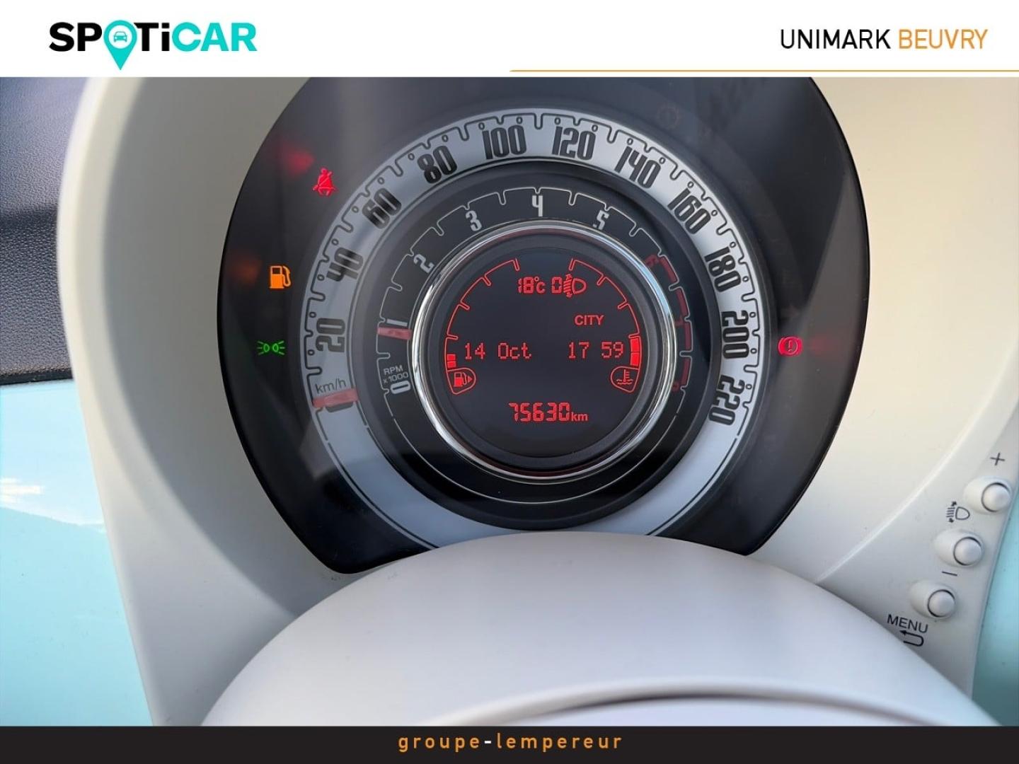 Image FIAT 500 1.2 8v 69ch Lounge